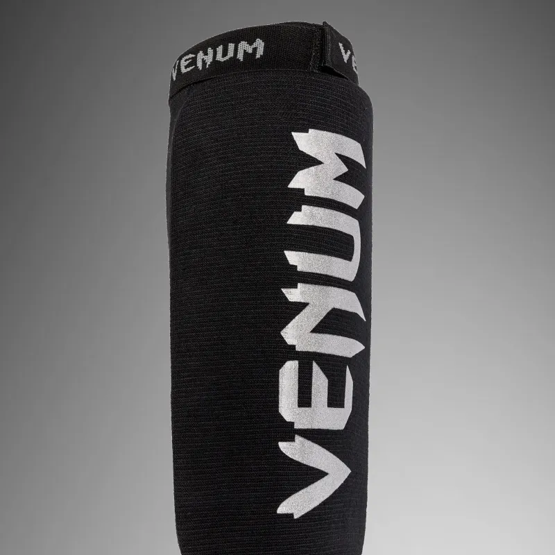 Venum Kontact Shin Guards - Black/Silver - Image 4