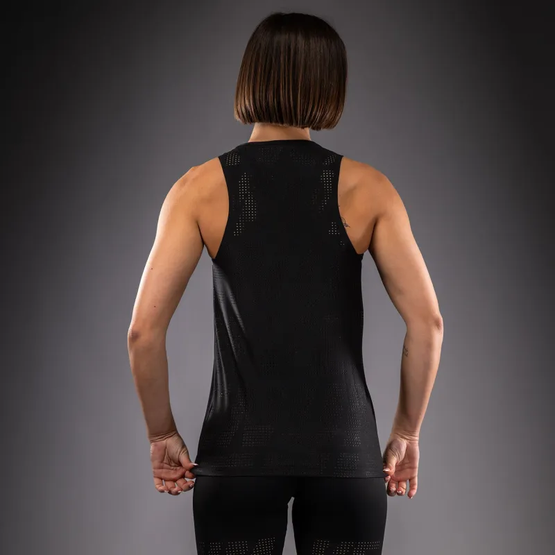 Venum Lazer Women's Dry Tech Tank Top - Black/Yellow - Image 3