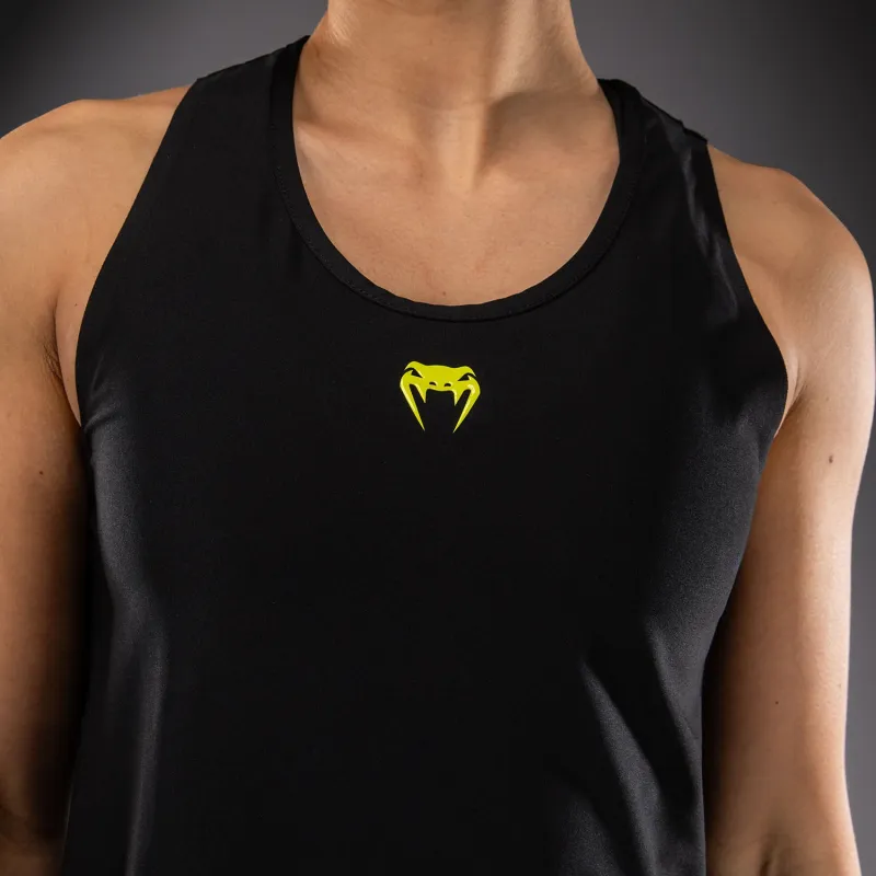 Venum Lazer Women's Dry Tech Tank Top - Black/Yellow - Image 4