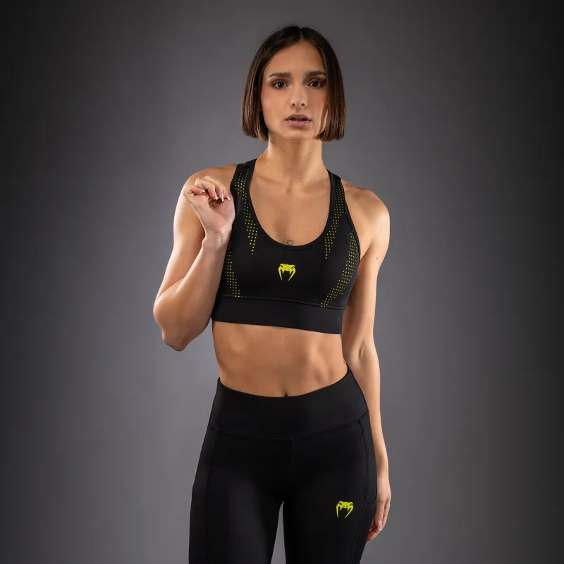 Venum Lazer Women's Sports Bra - Black/Yellow