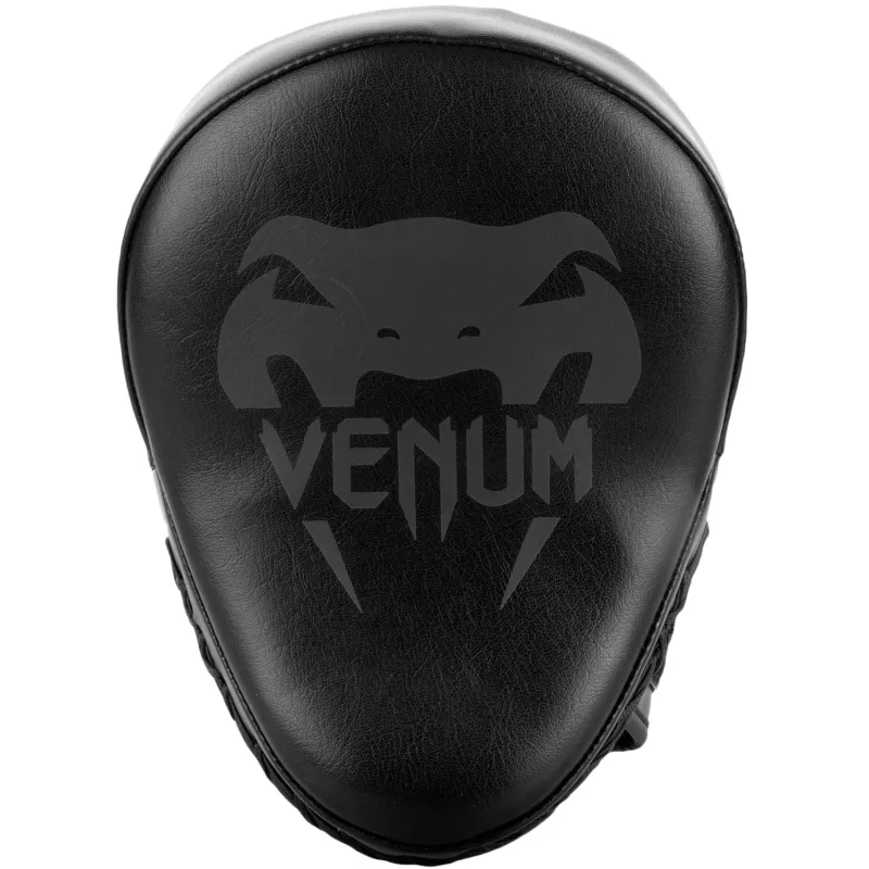 Venum Light Focus Mitts - Black/Black (Pair) - Image 2