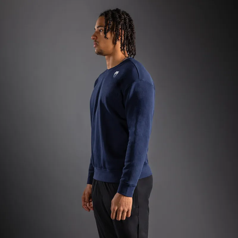 Venum Lineup Fleece Crew Navy - Blue/White - Image 3