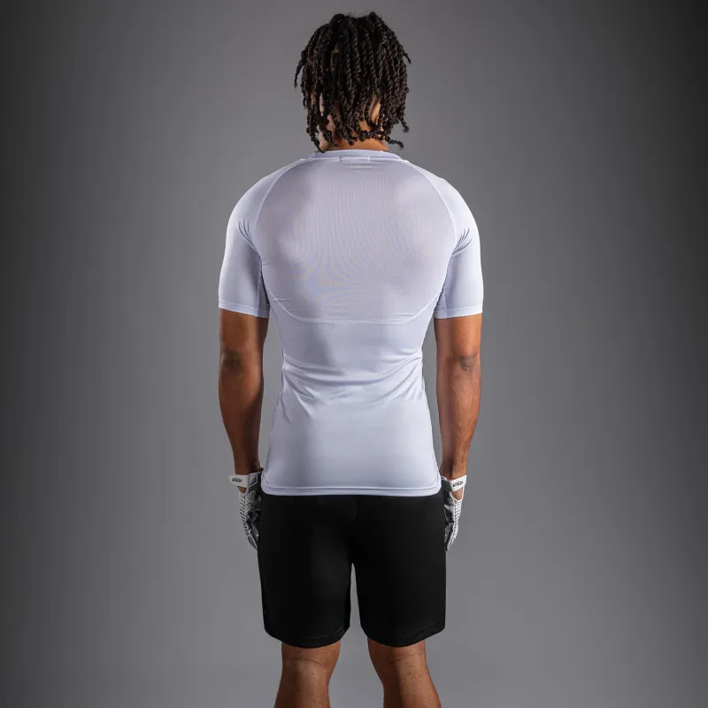 Venum Lineup Half Sleeve Compression Shirt - White/Black - Image 4