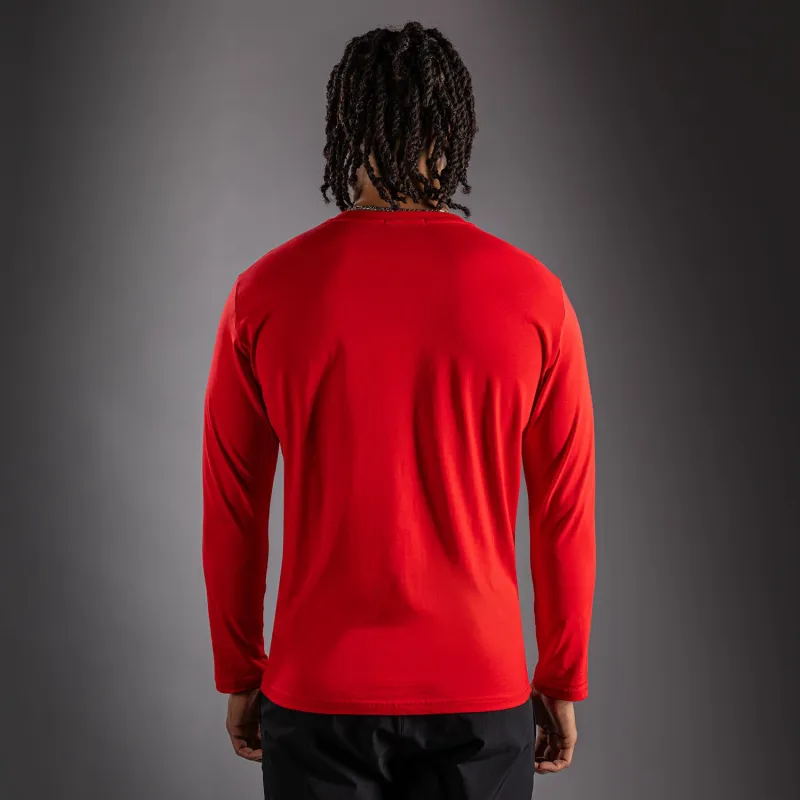 Venum Lineup Long Sleeve T-Shirt - Red/White - Image 3