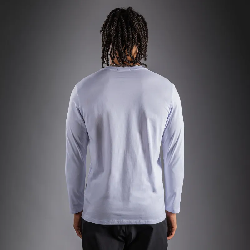 Venum Lineup Long Sleeve T-Shirt - White/Black - Image 3