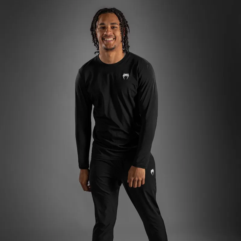 Venum Lineup Long Sleeve T-Shirt - Black/White - Image 2