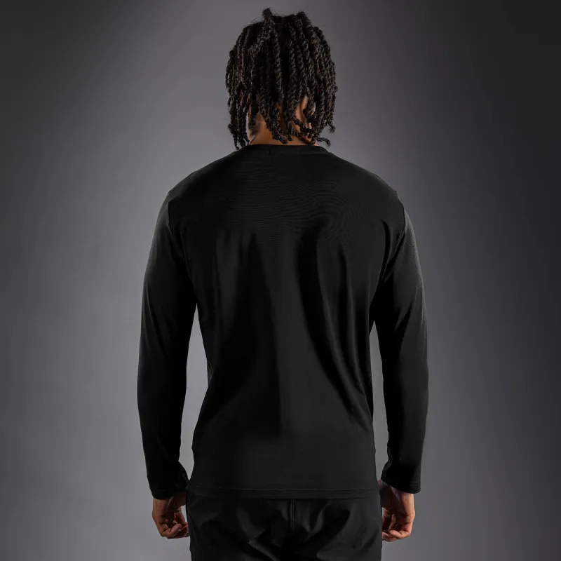 Venum Lineup Long Sleeve T-Shirt - Black/White - Image 3