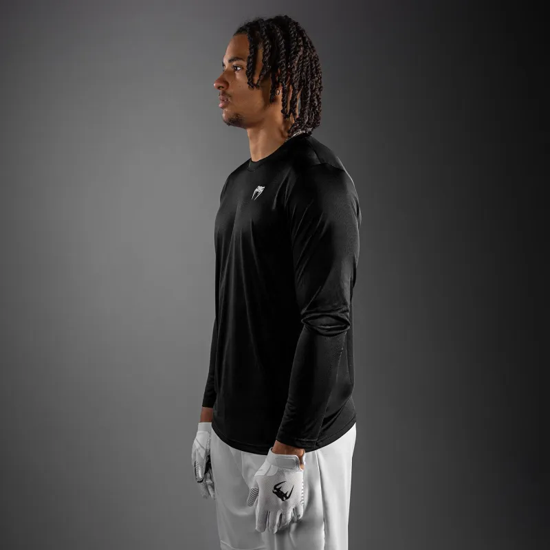 Venum Lineup Performance Long Sleeve T-Shirt - Black/White - Image 3