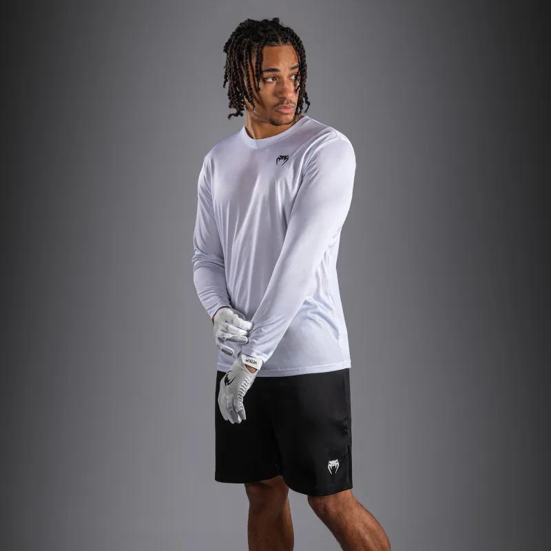 Venum Lineup Performance Long Sleeve T-Shirt - White/Black - Image 4