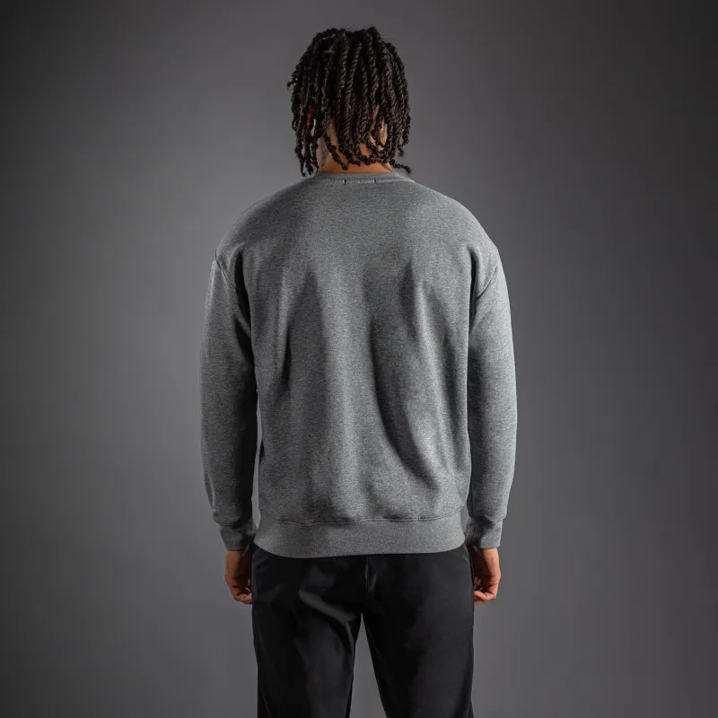 Venum Lineup Personalized Fleece Crew - Grey/White - Image 4