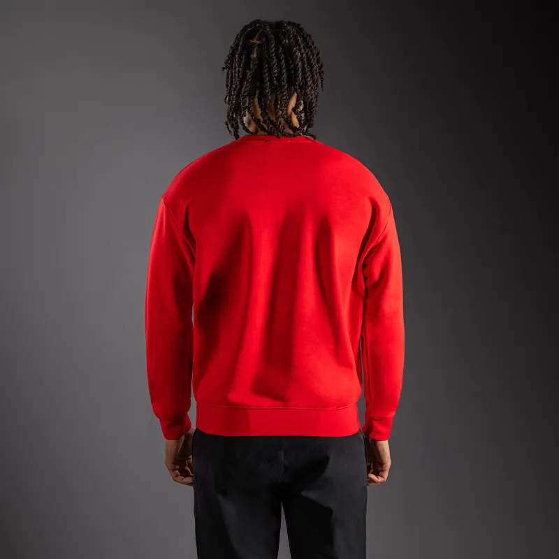 Venum Lineup Personalized Fleece Crew - Red/White - Image 4