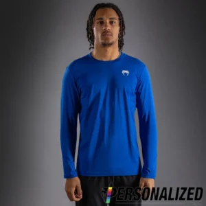 Venum Lineup Personalized Long Sleeve T-Shirt - Royal Blue/White
