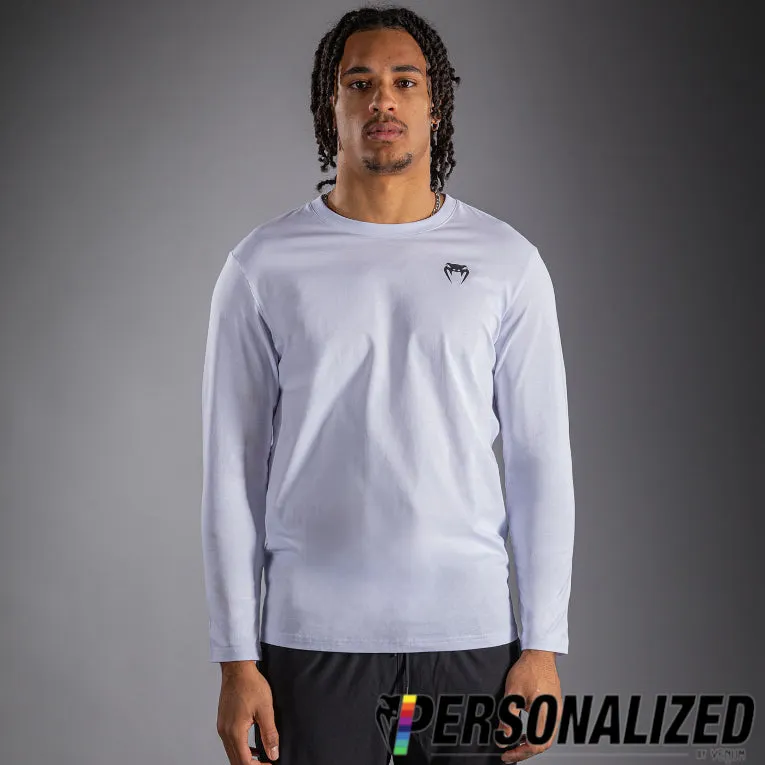Venum Lineup Personalized Long Sleeve T-Shirt - White/Black