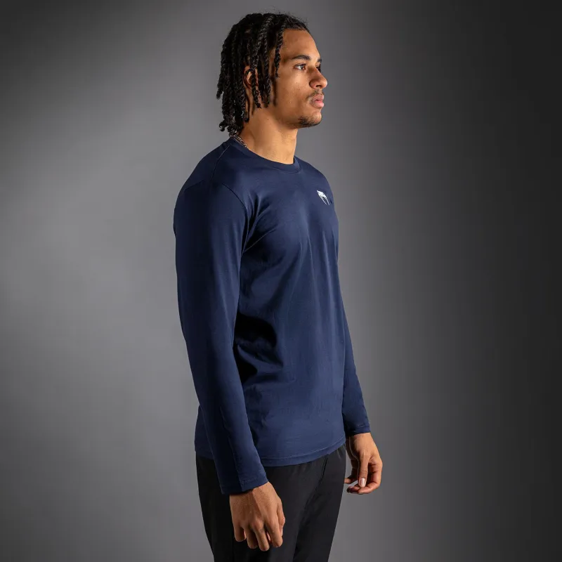 Venum Lineup Personalized Long Sleeve T-Shirt Navy - Blue/White - Image 5