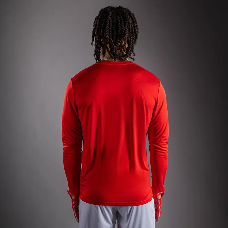 Venum Lineup Personalized Performance Long Sleeve T-Shirt - Red/White - Image 3