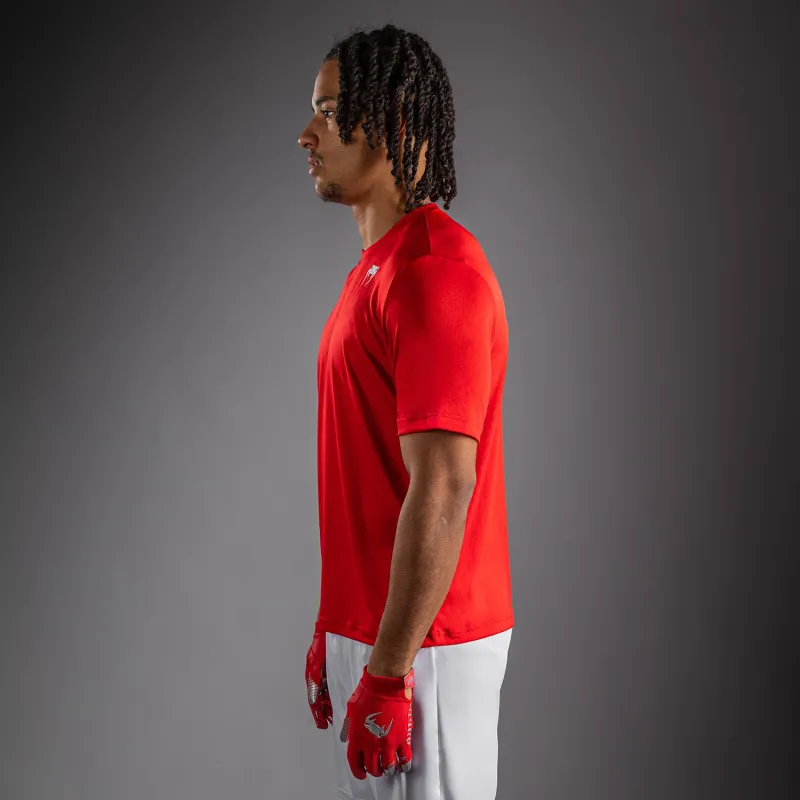 Venum Lineup Personalized Performance Short Sleeve T-Shirt - Red/White - Image 3