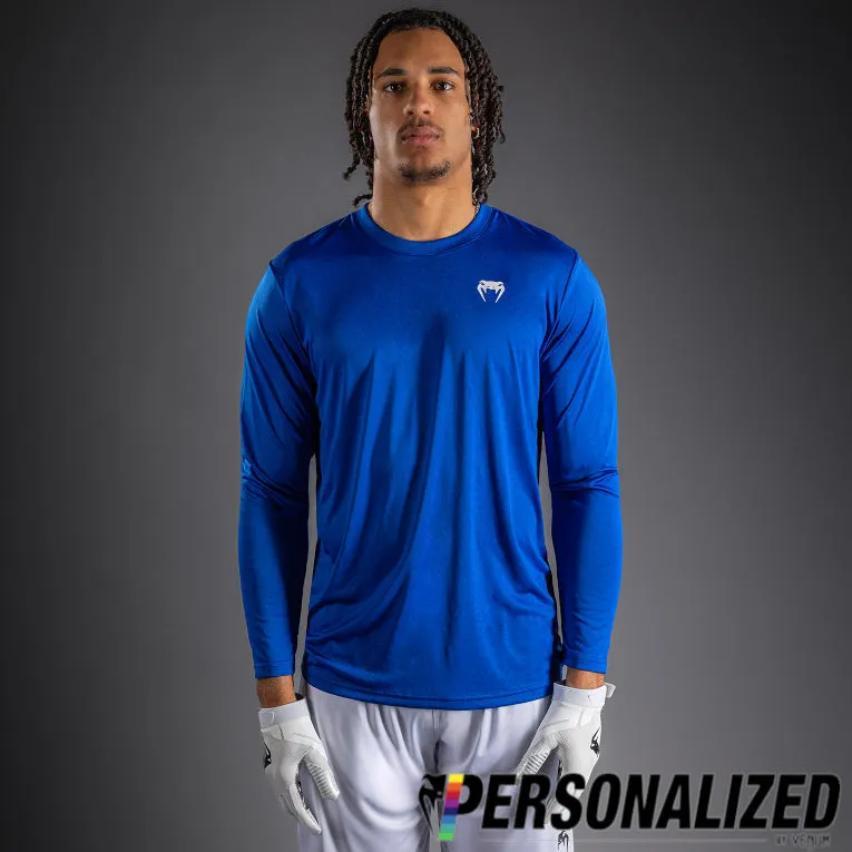 Venum Lineup Personalized Performance Long Sleeve T-Shirt Royal - Blue/White
