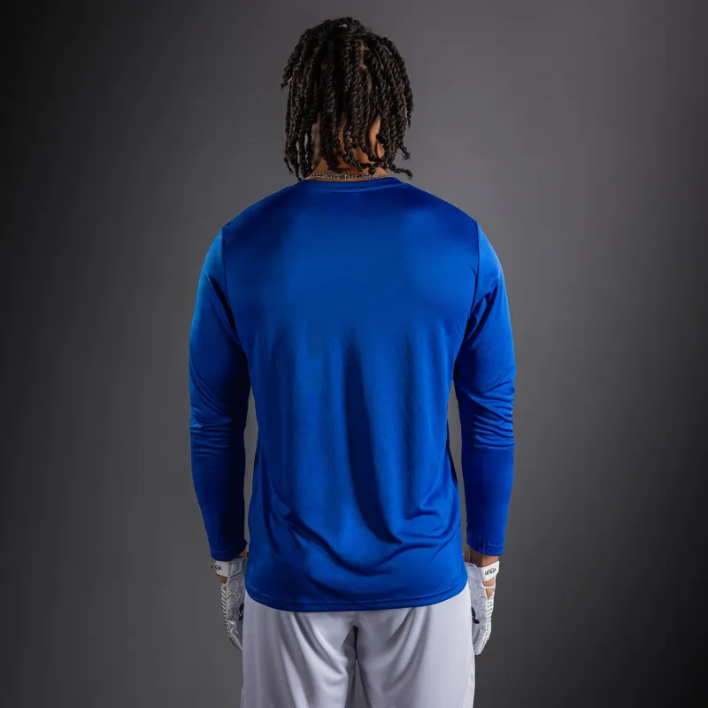 Venum Lineup Personalized Performance Long Sleeve T-Shirt Royal - Blue/White - Image 4
