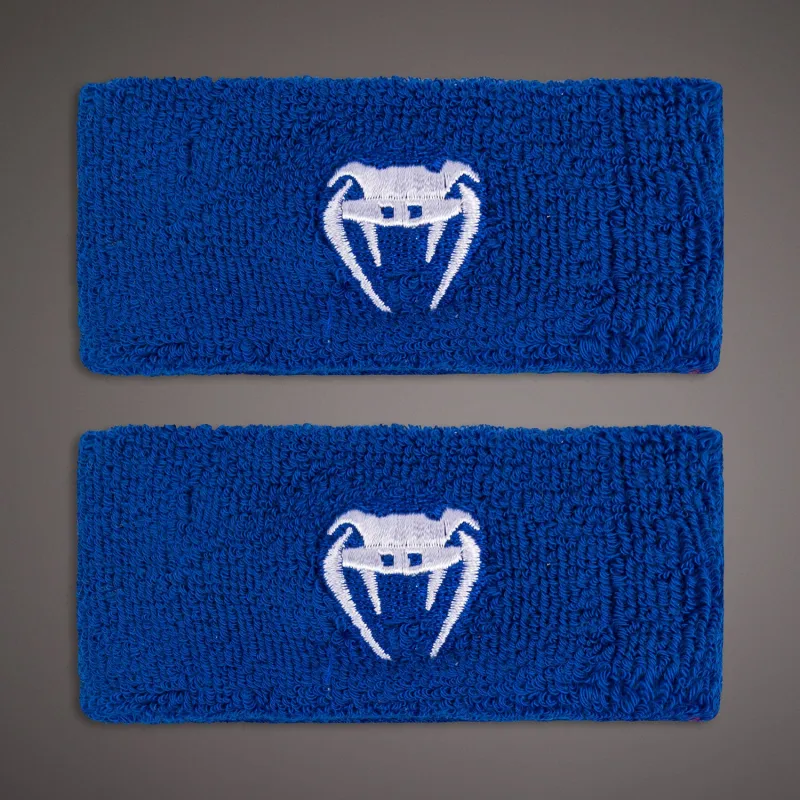 Venum Lineup Wide Bicep Bands - Royal Blue/White