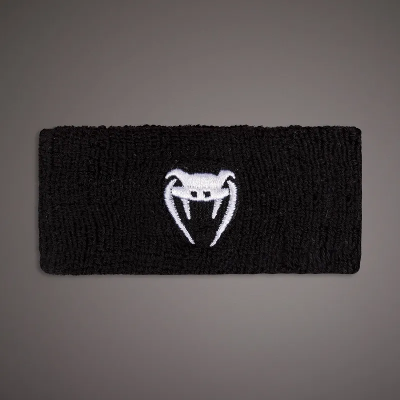 Venum Lineup Wide Bicep Bands - Black/White - Image 2