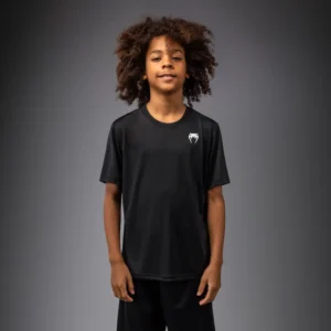 Venum Lineup Youth Performance Short Sleeve T-Shirt - Black/White