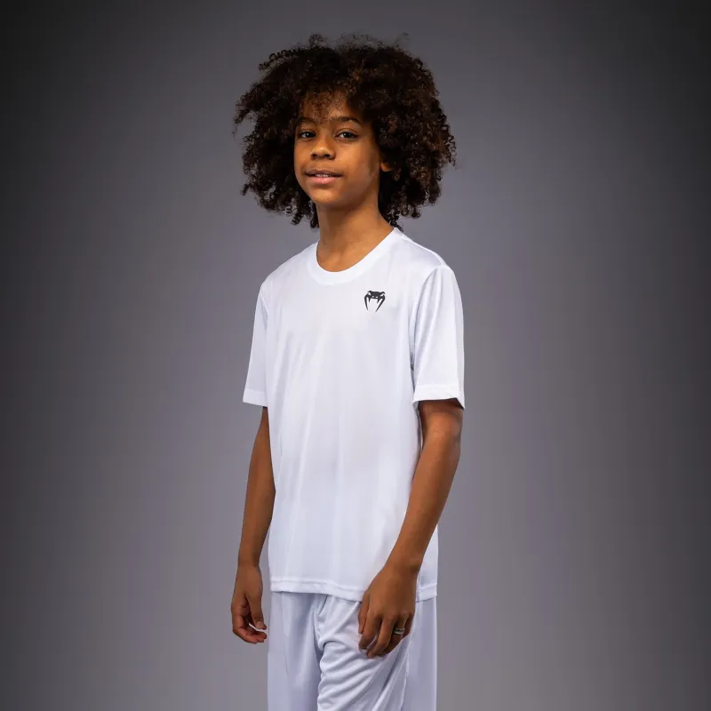 Venum Lineup Youth Performance Short Sleeve T-Shirt - White/Black - Image 2