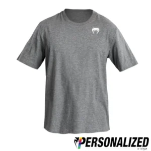 Venum Lineup Youth Personalized Short Sleeve T-Shirt - Heather Grey/White