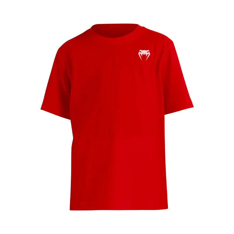 Venum Lineup Youth Personalized Short Sleeve T-Shirt - Red/White - Image 3