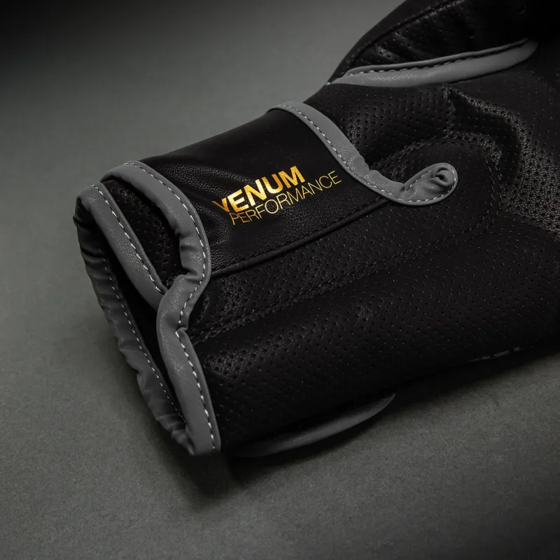 Venum Matupa Boxing Gloves - Black/Grey/Gold - Image 5