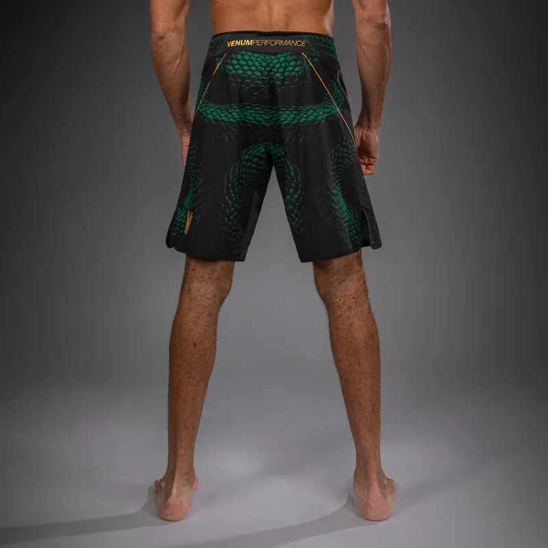 Venum Matupa Fightshorts - Black/Green/Gold - Image 3
