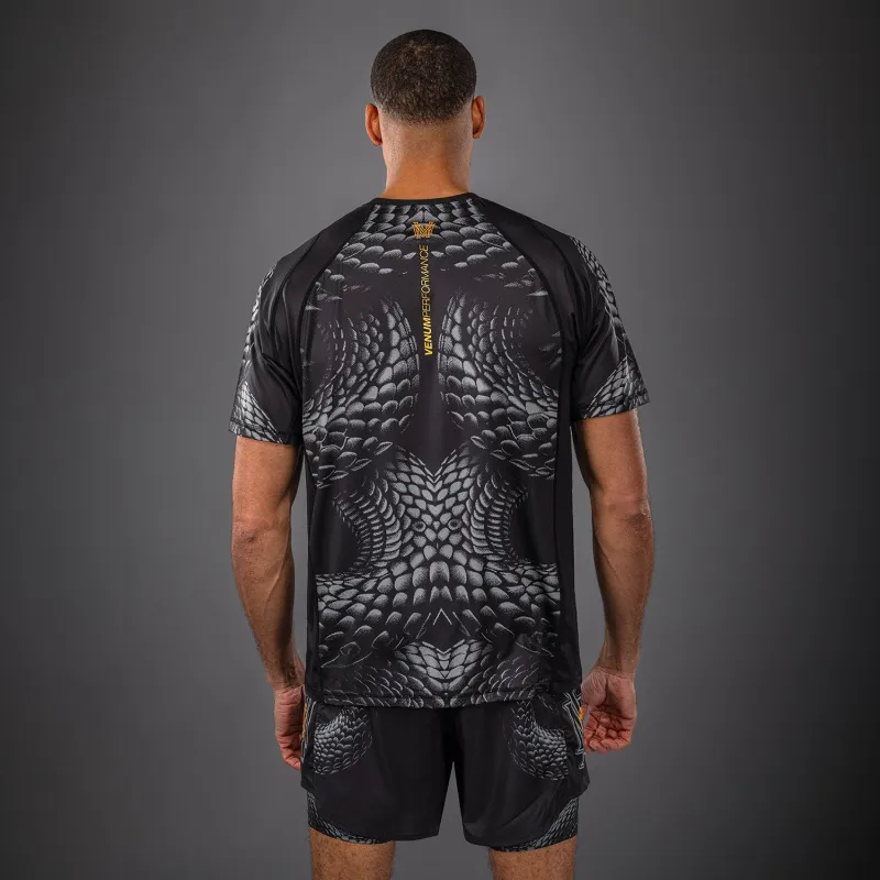 Venum Matupa Dry Tech T-Shirt - Black/Grey/Gold - Image 4