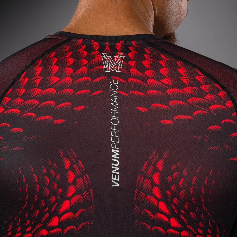 Venum Matupa Long Sleeve Rashguard - Black/Red/Silver - Image 5