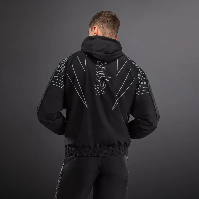 Venum Midnight Fury Track Jacket - Black/Grey/Silver - Image 2