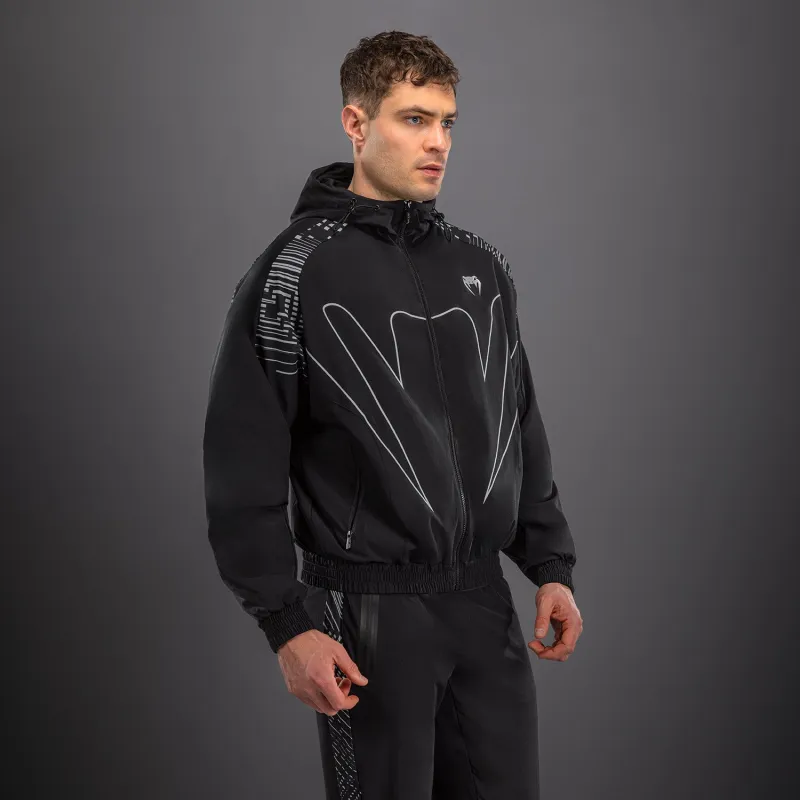 Venum Midnight Fury Track Jacket - Black/Grey/Silver - Image 4