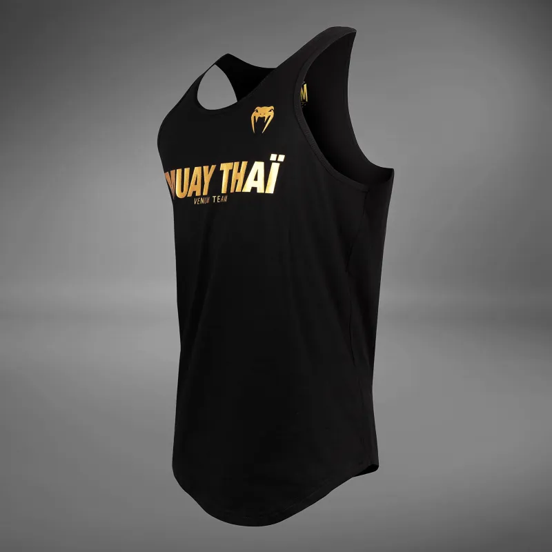 Venum Muay Thai VT Tank Top - Black/Gold - Image 2