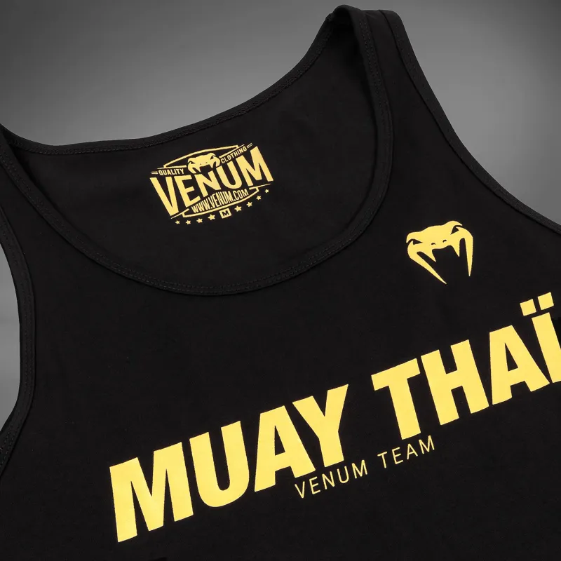 Venum Muay Thai VT Tank Top - Black/Gold - Image 4