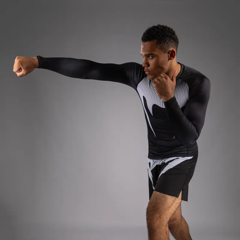 Venum No Gi Rashguards - Black/White - Image 5