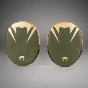 Venum Pro Boxing Flat Punch Mitts (Pair) - Khaki/Gold