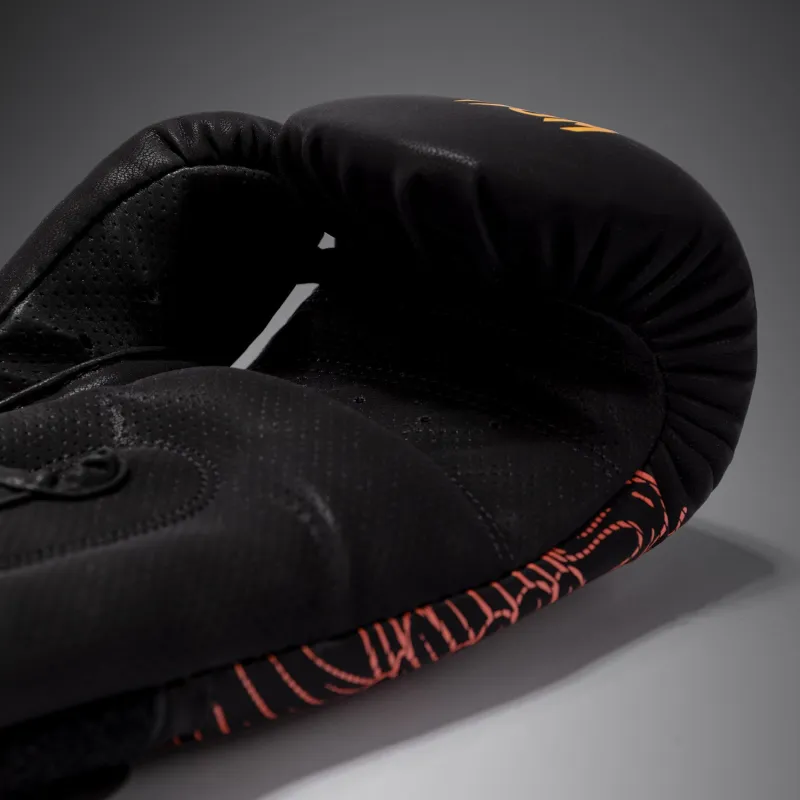 Venum Quetzal Fury Boxing Gloves - Black/Fury Red/ Tangerine - Image 5