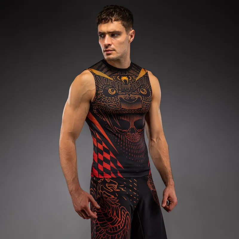 Venum Quetzal Fury Sleeveless Rashguard - Black/Fury Red/ Tangerine - Image 2