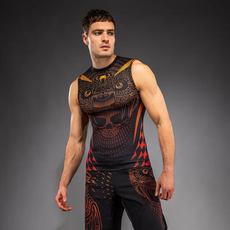 Venum Quetzal Fury Sleeveless Rashguard - Black/Fury Red/ Tangerine - Image 3