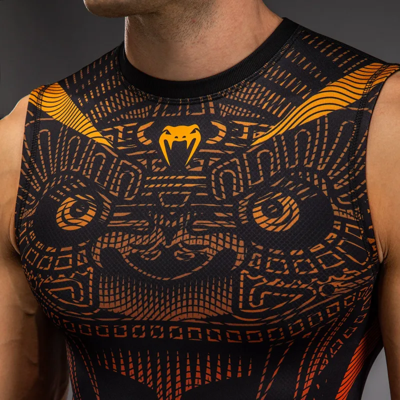 Venum Quetzal Fury Sleeveless Rashguard - Black/Fury Red/ Tangerine - Image 5