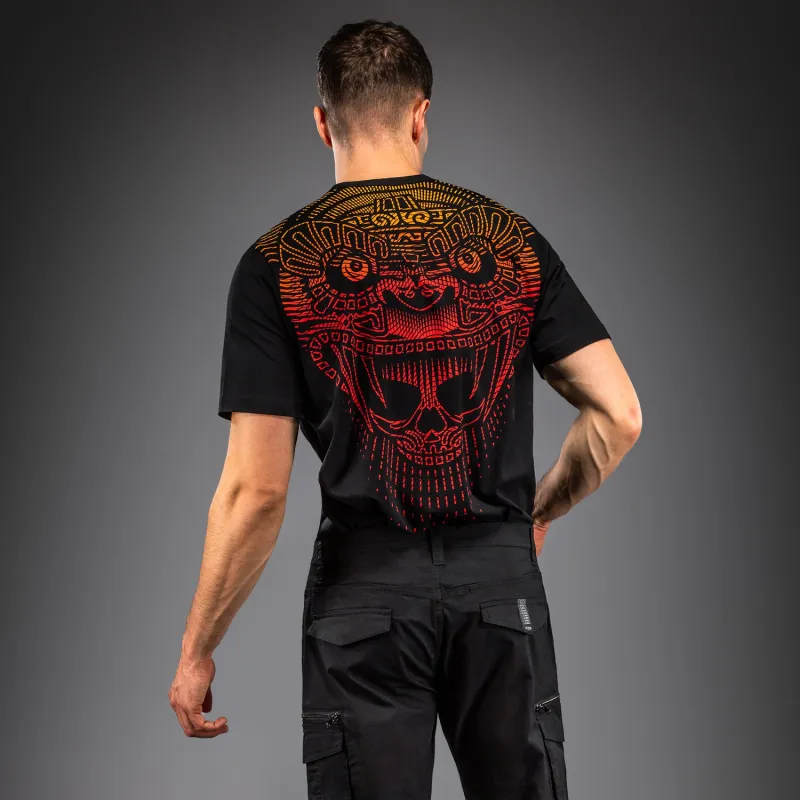 Venum Quetzal Fury T-Shirt - Black/Fury Red/ Tangerine - Image 2