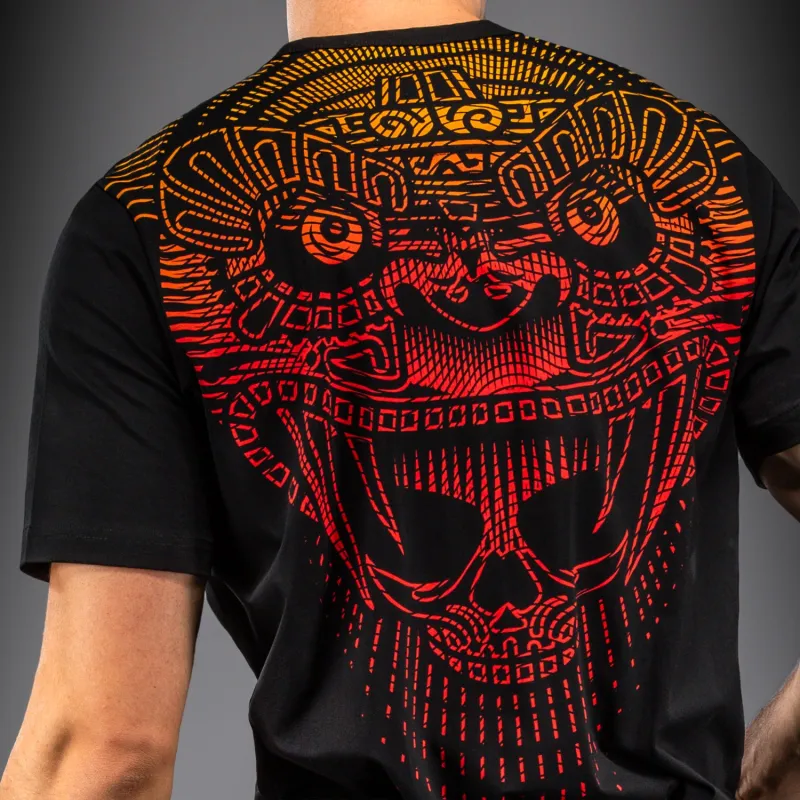 Venum Quetzal Fury T-Shirt - Black/Fury Red/ Tangerine - Image 4