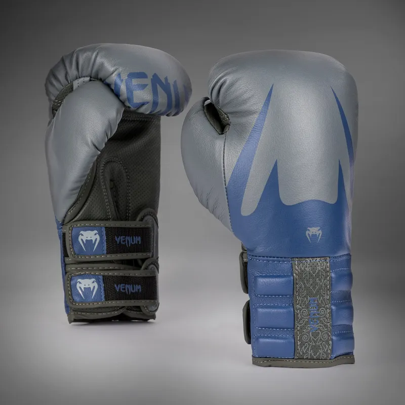 Venum Reverso Boxing Gloves - Storm Grey/Royal Blue