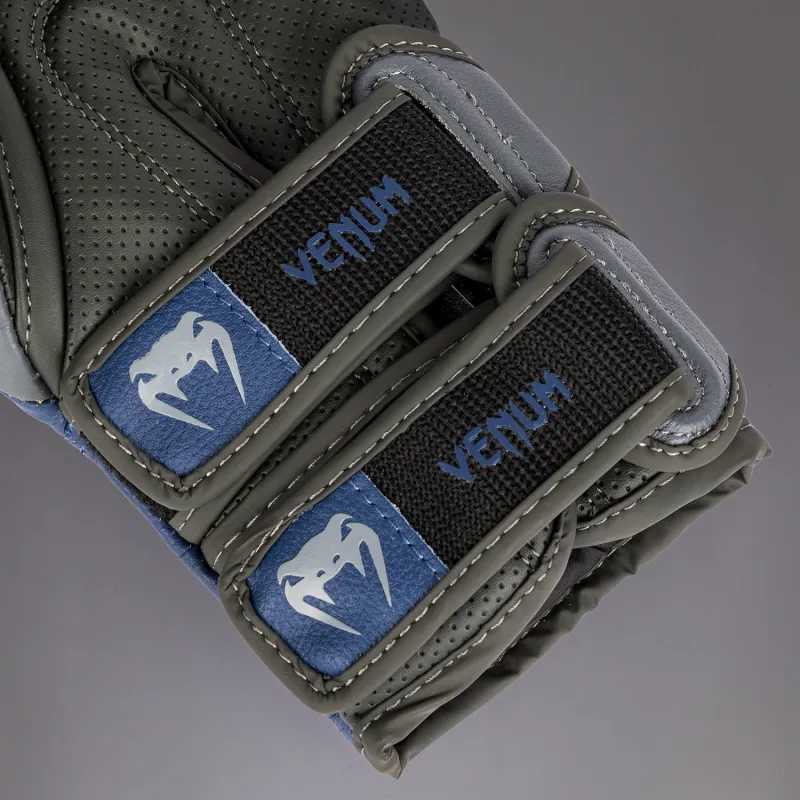 Venum Reverso Boxing Gloves - Storm Grey/Royal Blue - Image 4