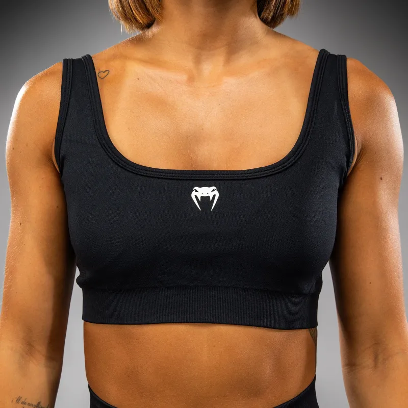 Venum Sculpt Long Sports Bra - Black/White - Image 5