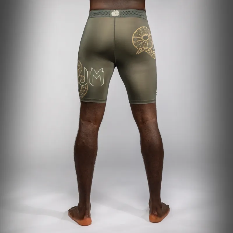 Venum Serpenti Vale Tudo Shorts - Khaki/Bronze/Ivory - Image 3