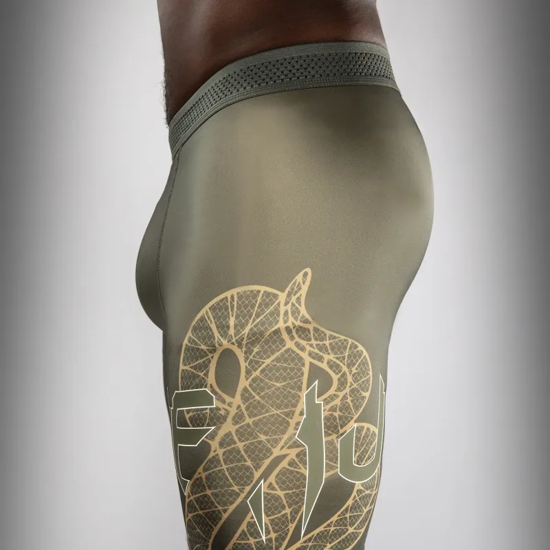 Venum Serpenti Vale Tudo Shorts - Khaki/Bronze/Ivory - Image 4