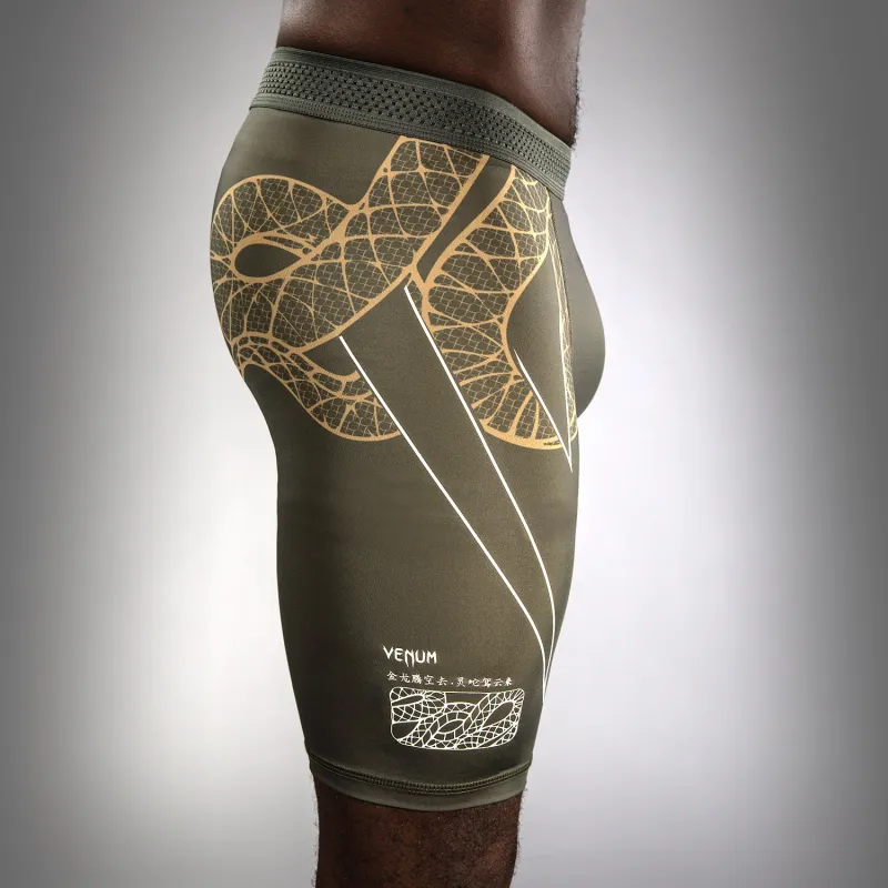 Venum Serpenti Vale Tudo Shorts - Khaki/Bronze/Ivory - Image 5